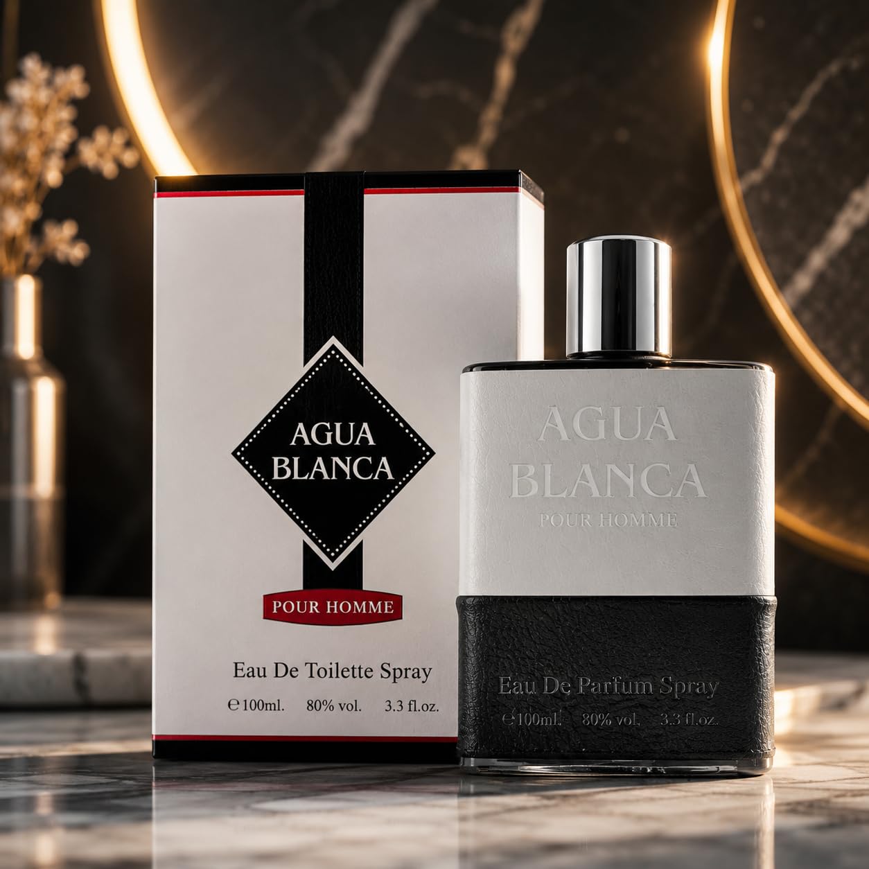 Agua Blanca Men's Eau de Toilette Aftershave Spray 100ml - Pack of 12 Pcs (Price Per Piece)