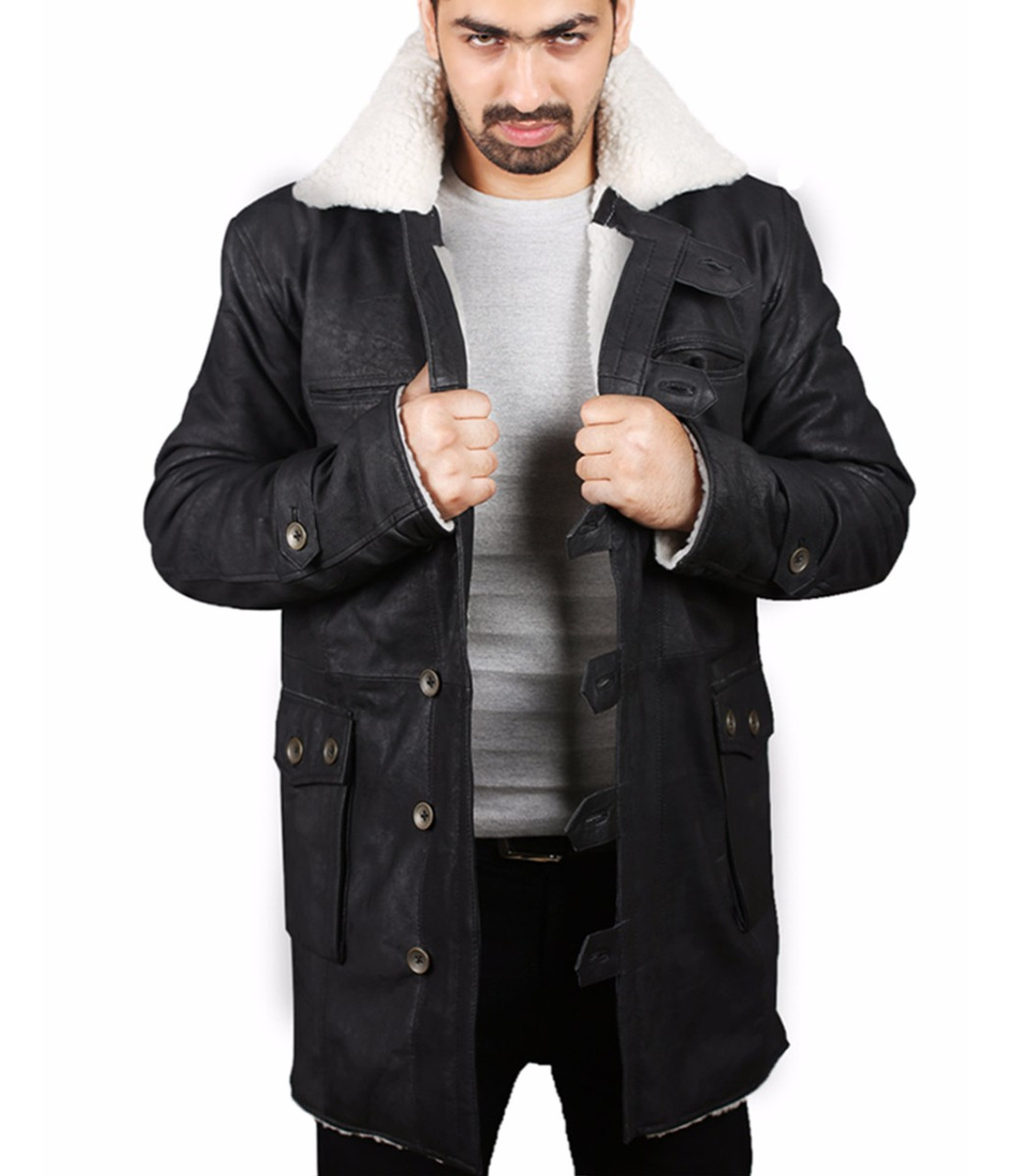 Bane Coat Black Trench