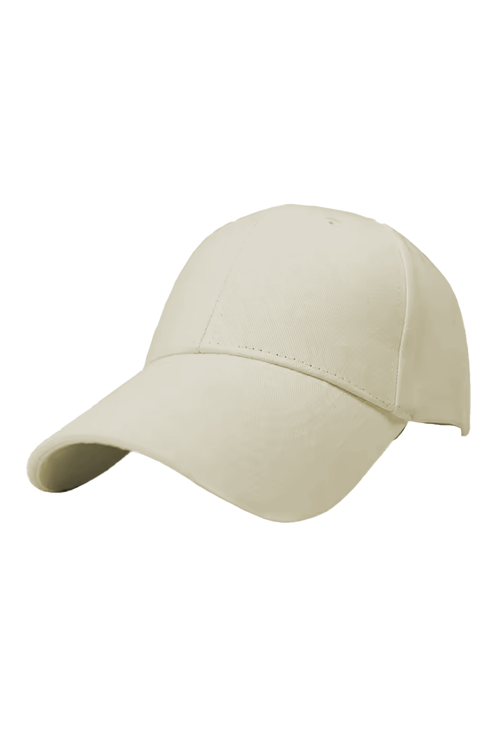 Beige Adjustable Plain Summer Sport Baseball Cap