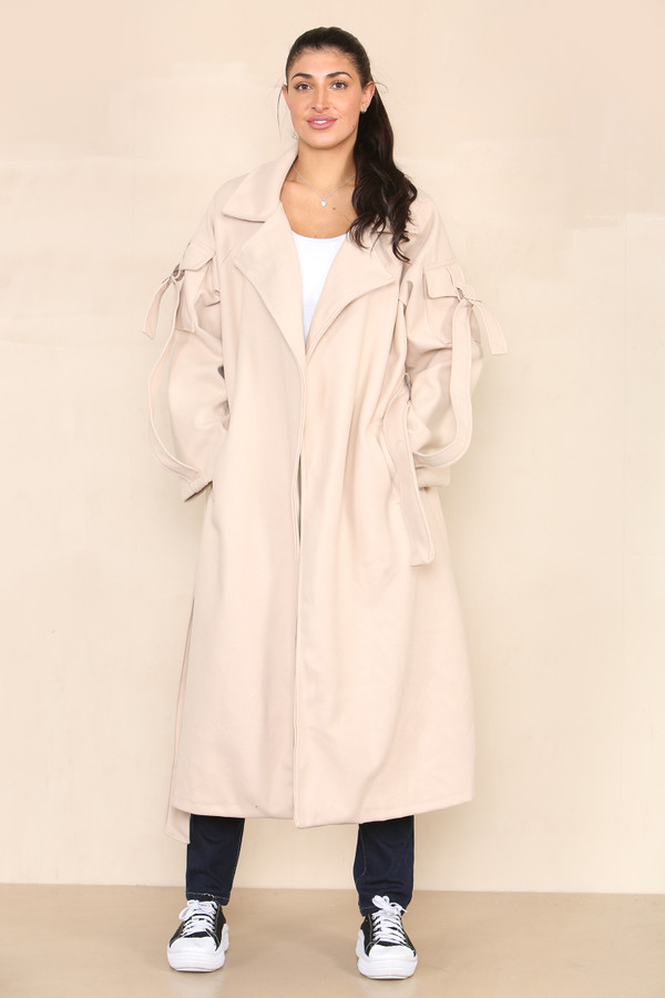 Belted Long Line Coat