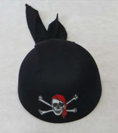Wickedfun Black Pirate Hat 