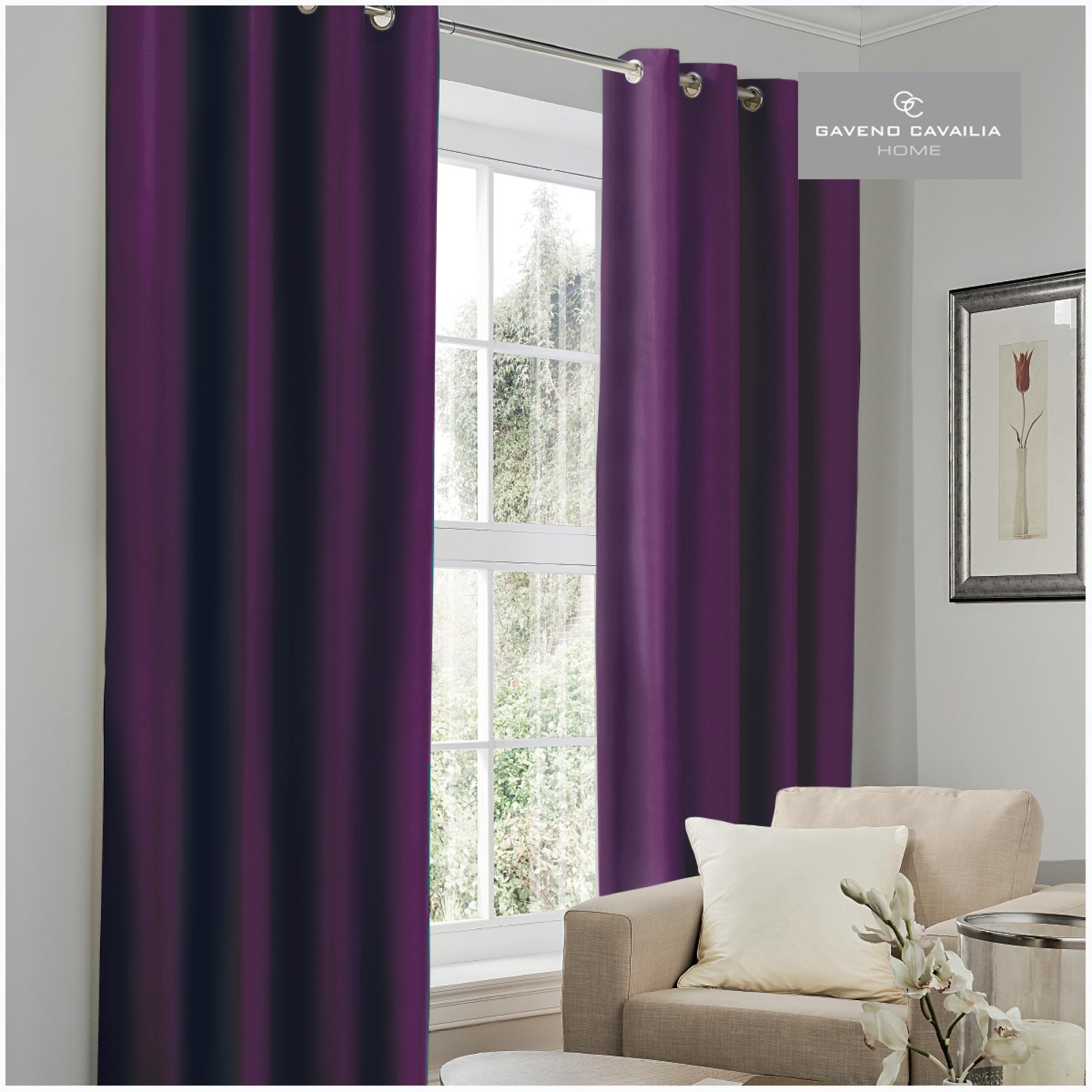 BLACKOUT CURTAIN 66X54 AUBERGINE @