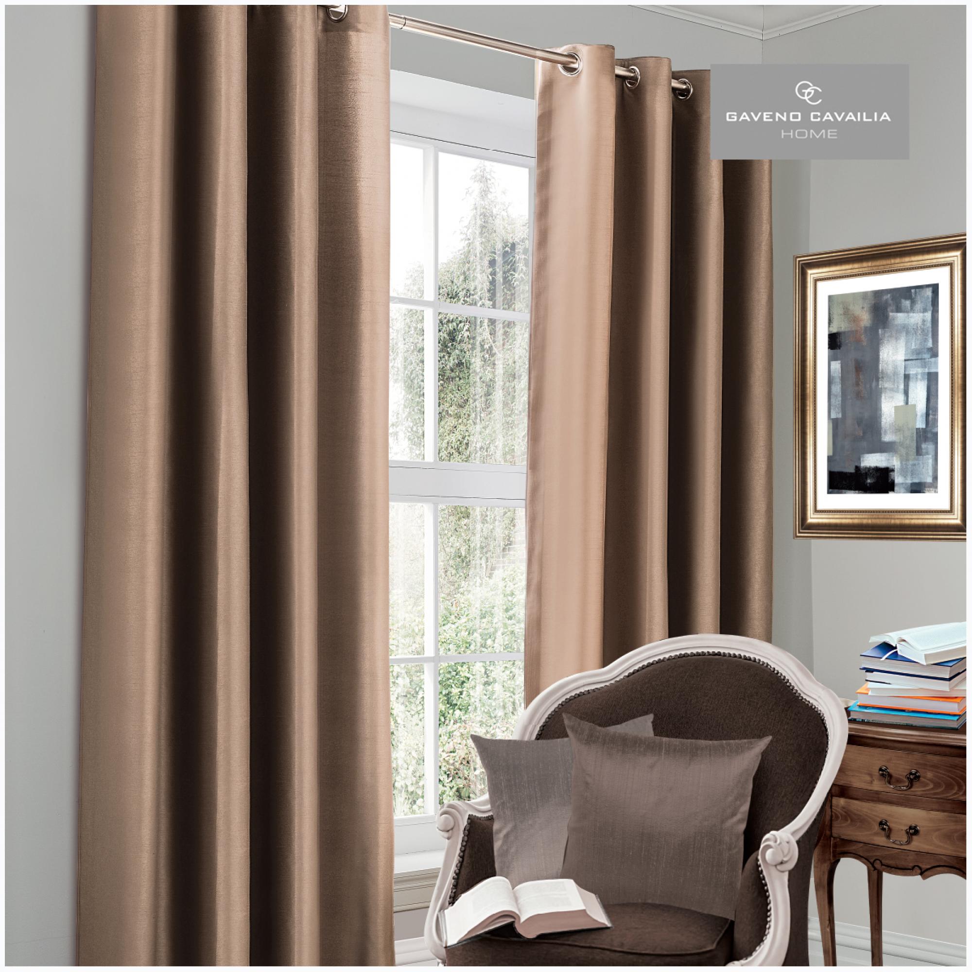 BLACKOUT CURTAIN 66X54 LATTE@