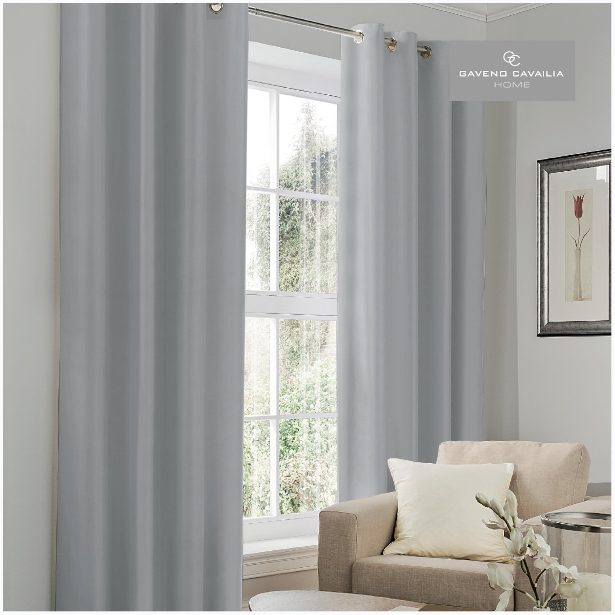 BLACKOUT CURTAIN 66X54 SILVER @