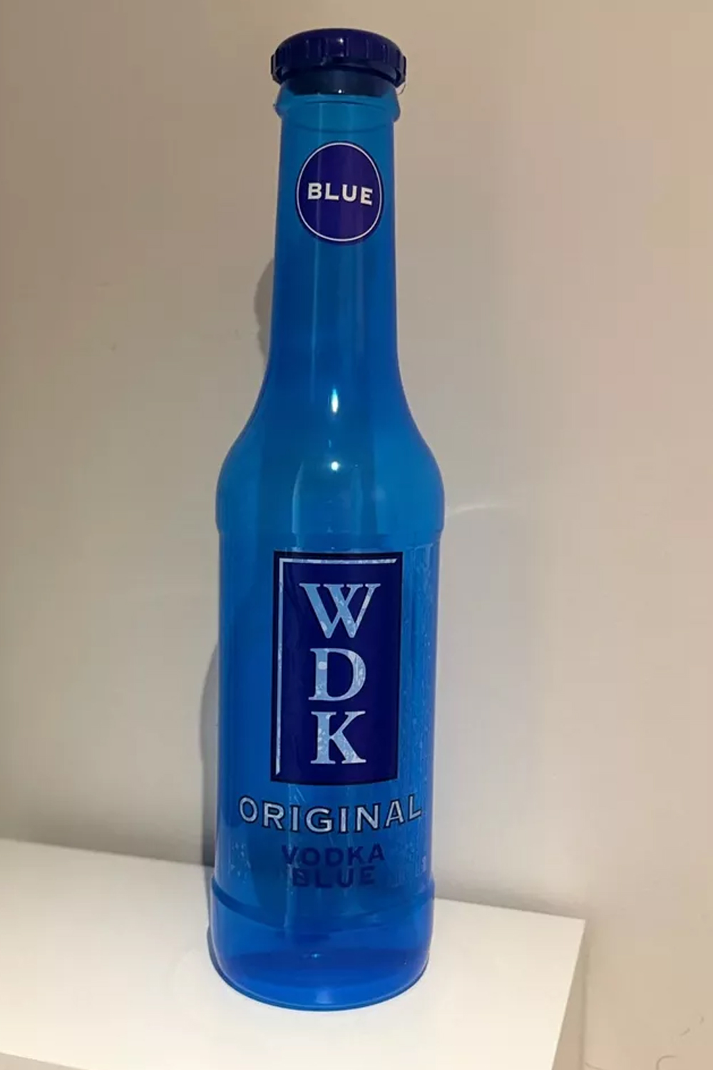 Blue VODKA FT Plastic Bottle For Coins