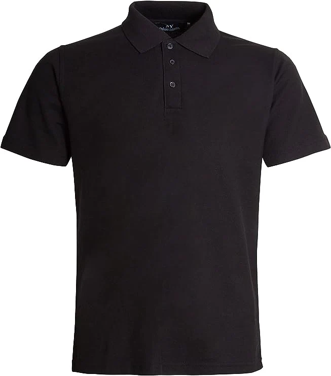 Boys & Girls Unisex Plain Cotton Polo Shirts Back to School Uniform Summer Age 5-14 Years