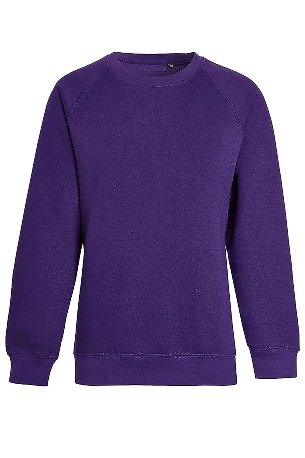 Boys Girls Unisex School Uniform Fleece Sweatshirt Jumper Top Age 5-14 Years Purple