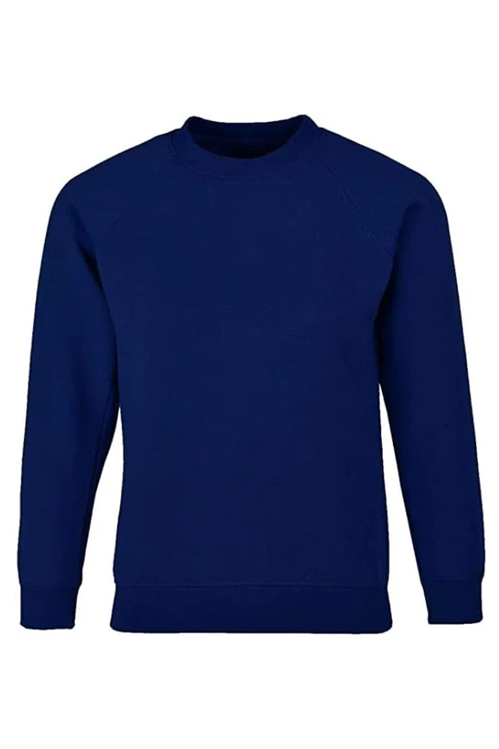 Boys Girls Unisex School Uniform Fleece Sweatshirt Jumper Top Age 5-14 Years Royal Blue