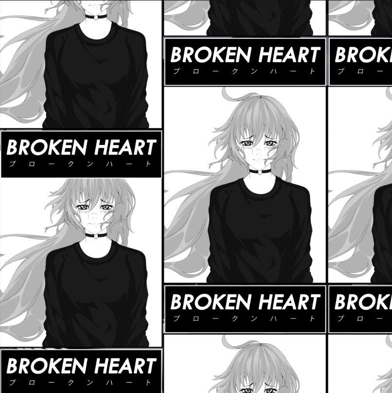 Broken Heart Small Sticker
