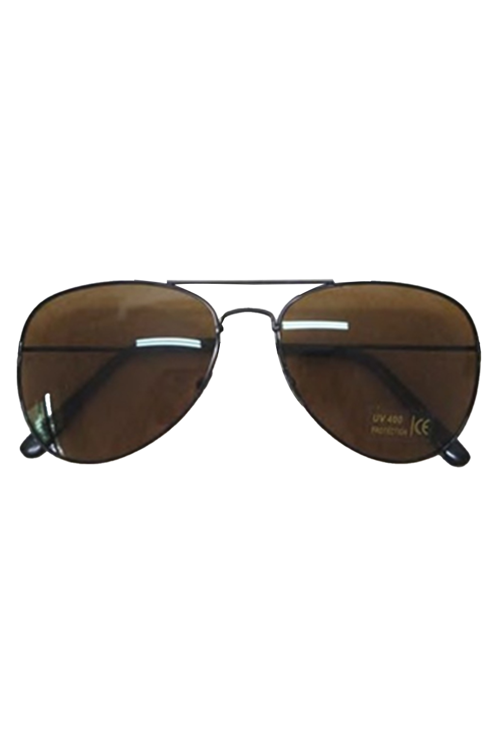 Wickedfun Aviator Brown Glasses with Black Frame (Pack of 12)