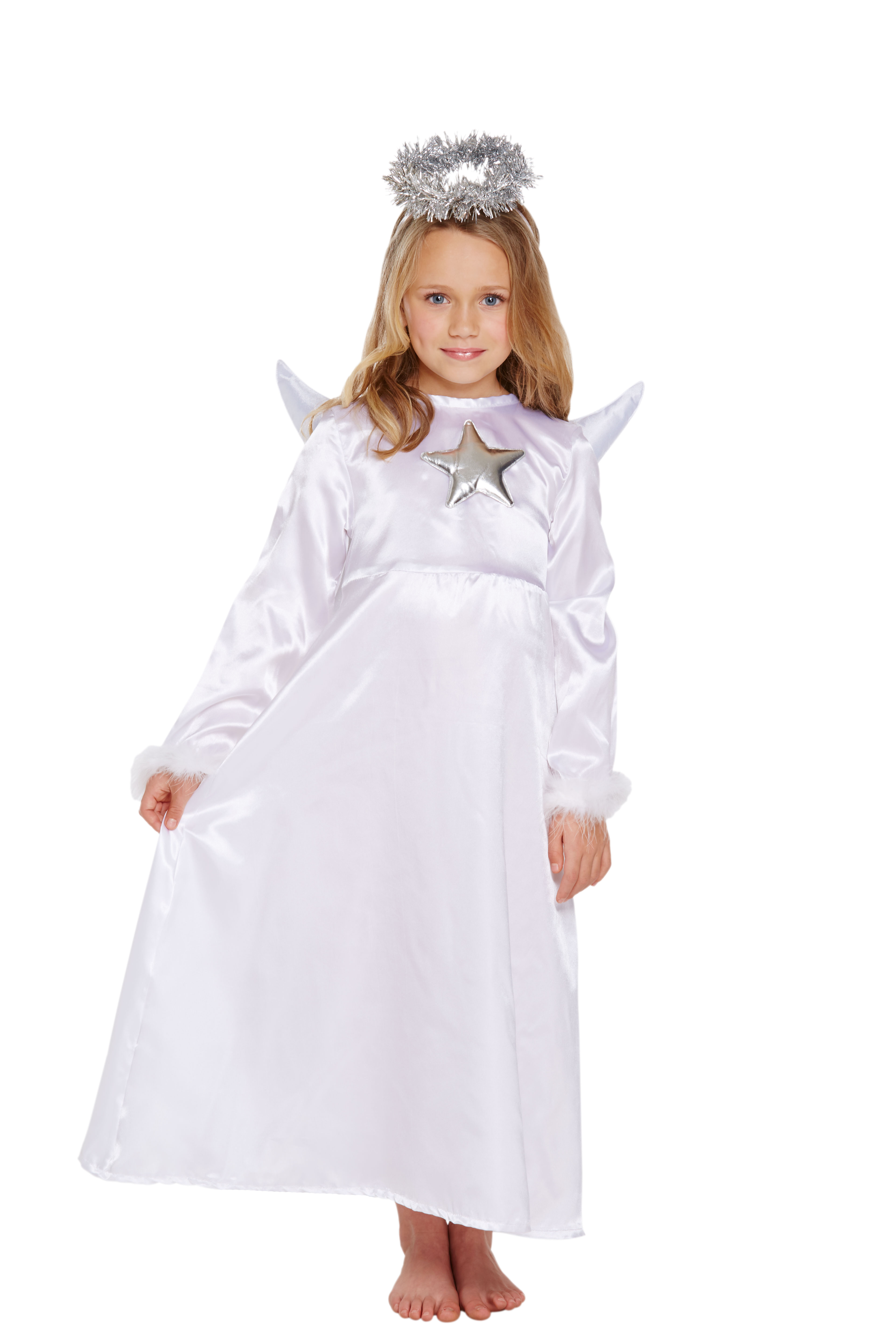 Child Angel W/fur Costume