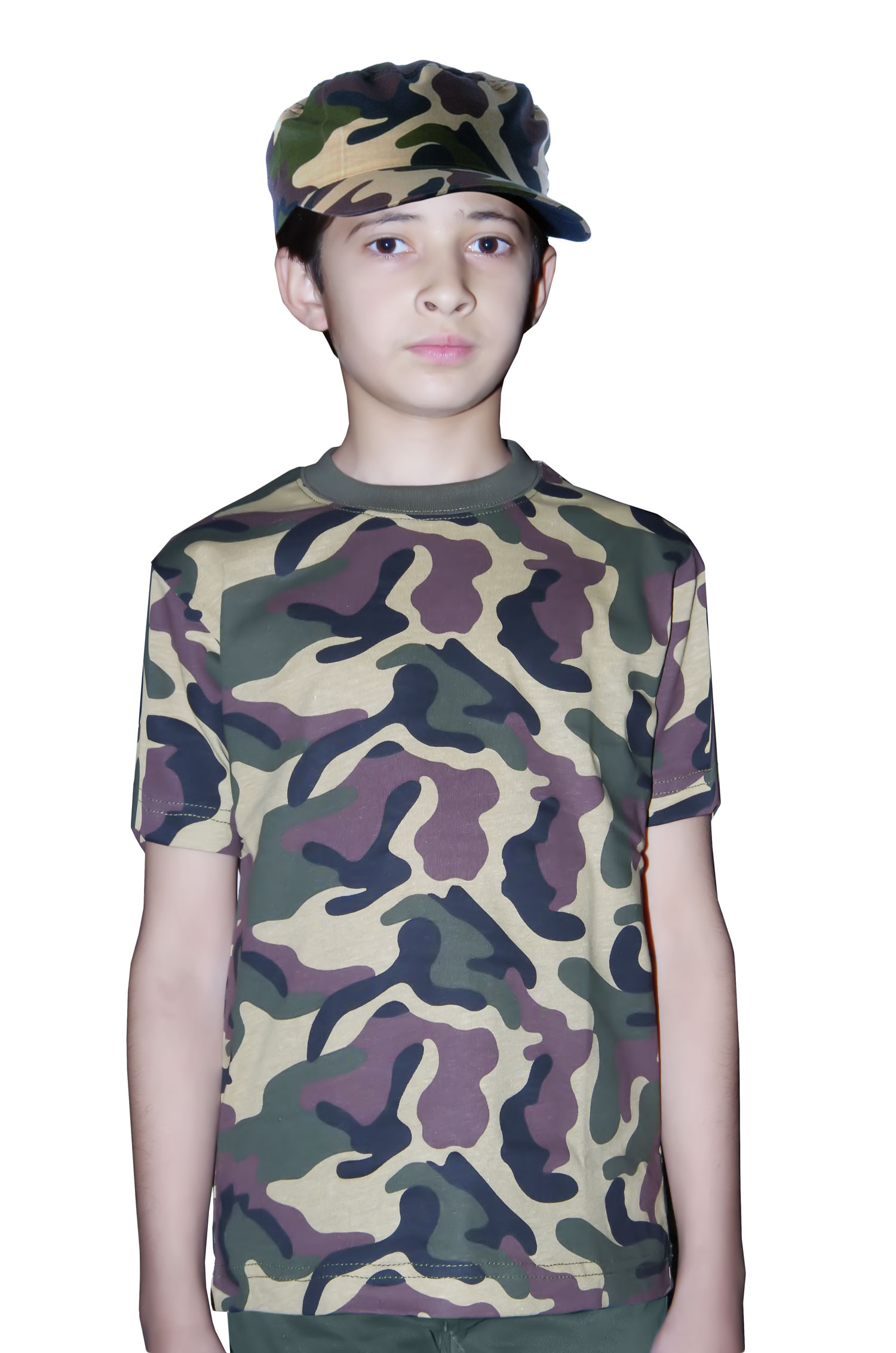Wickedfun Children's Army T-Shirt Camouflage