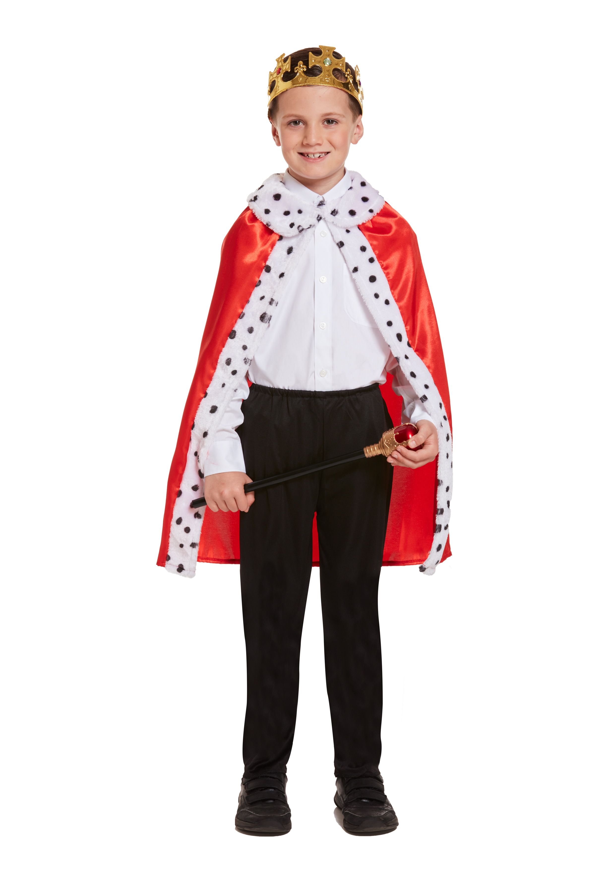 Children's King Cape with Fur Lining