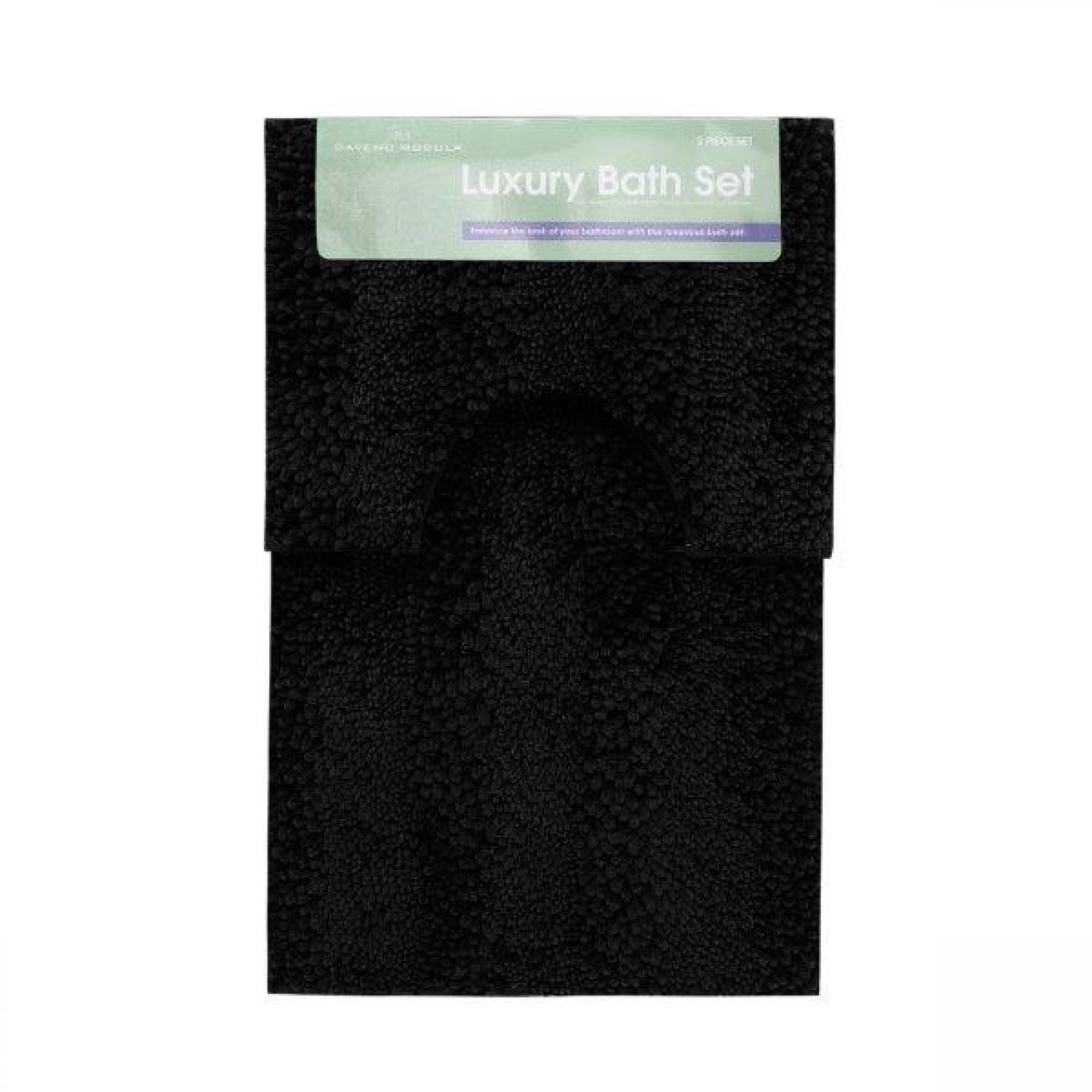 CHUNKY LOOP BATH SET BLACK
