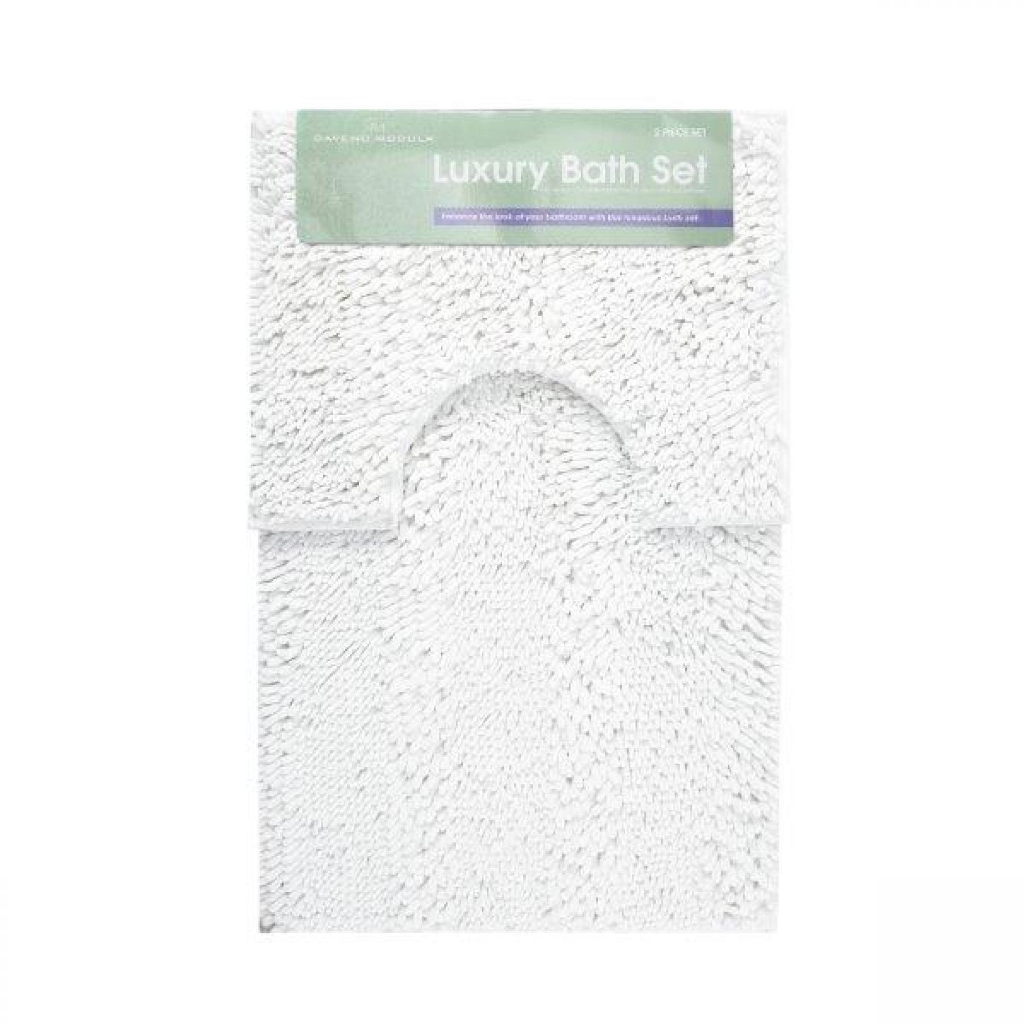 CHUNKY LOOP BATH SET WHITE