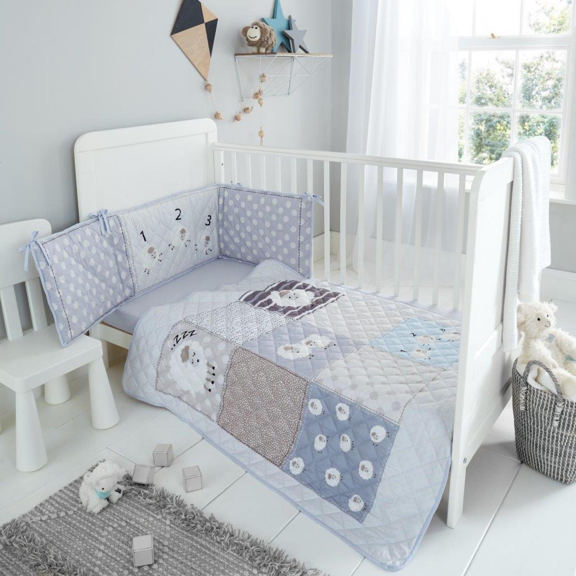 COT BUMPER SET COUNTING SHEEP