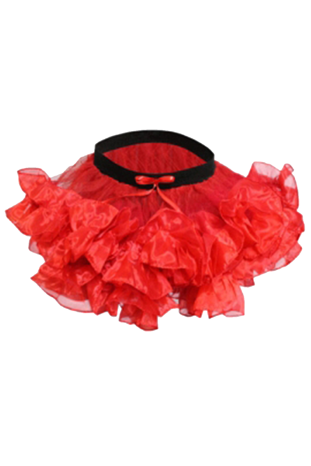 Crazy Chick Adult 2 Layers Red Short Ruffle Tutu Skirt