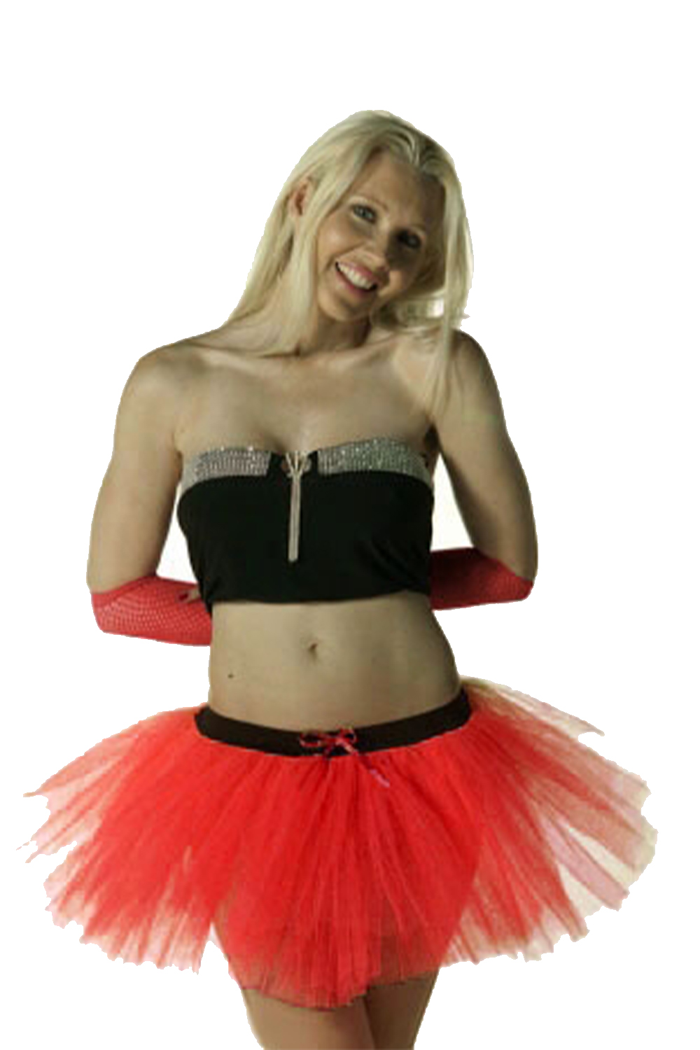 Crazy Chick Adult 3 Layers Red Tutu Skirt