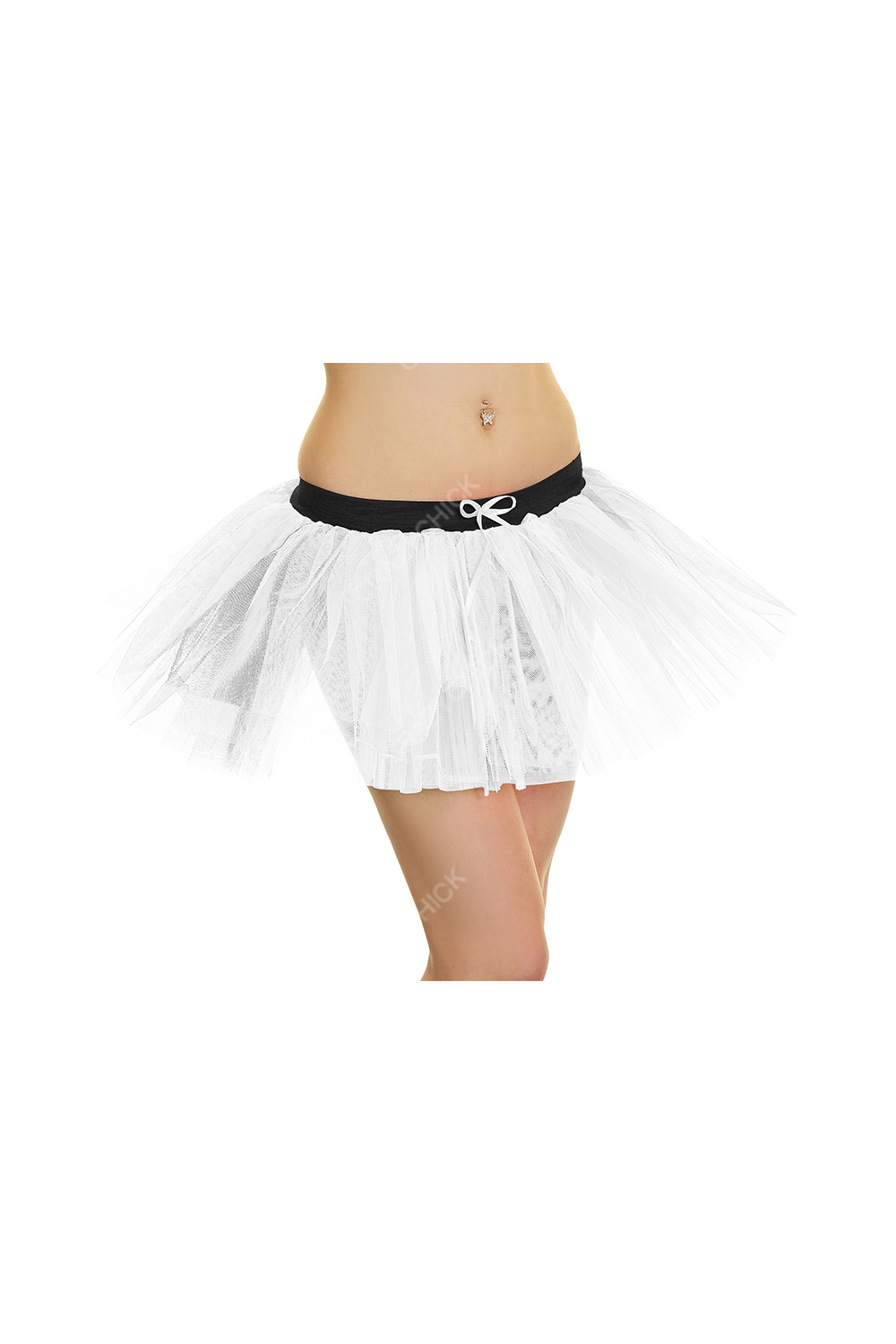 Crazy Chick Adult 3 Layers White Angel Tutu Skirt