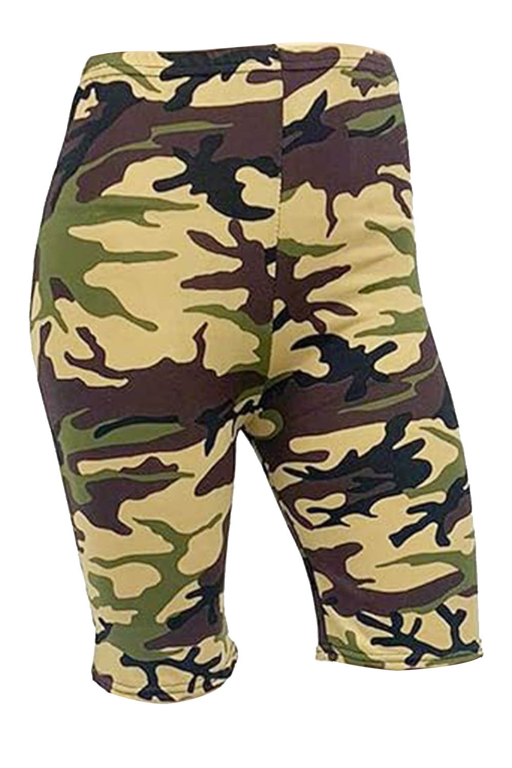 Crazy Chick Adult Camouflage Army Cycling Shorts