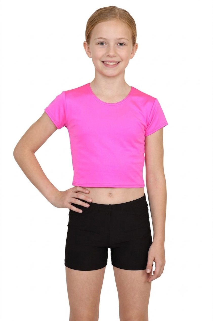 Crazy Chick Girls Cotton Black Hot Pants