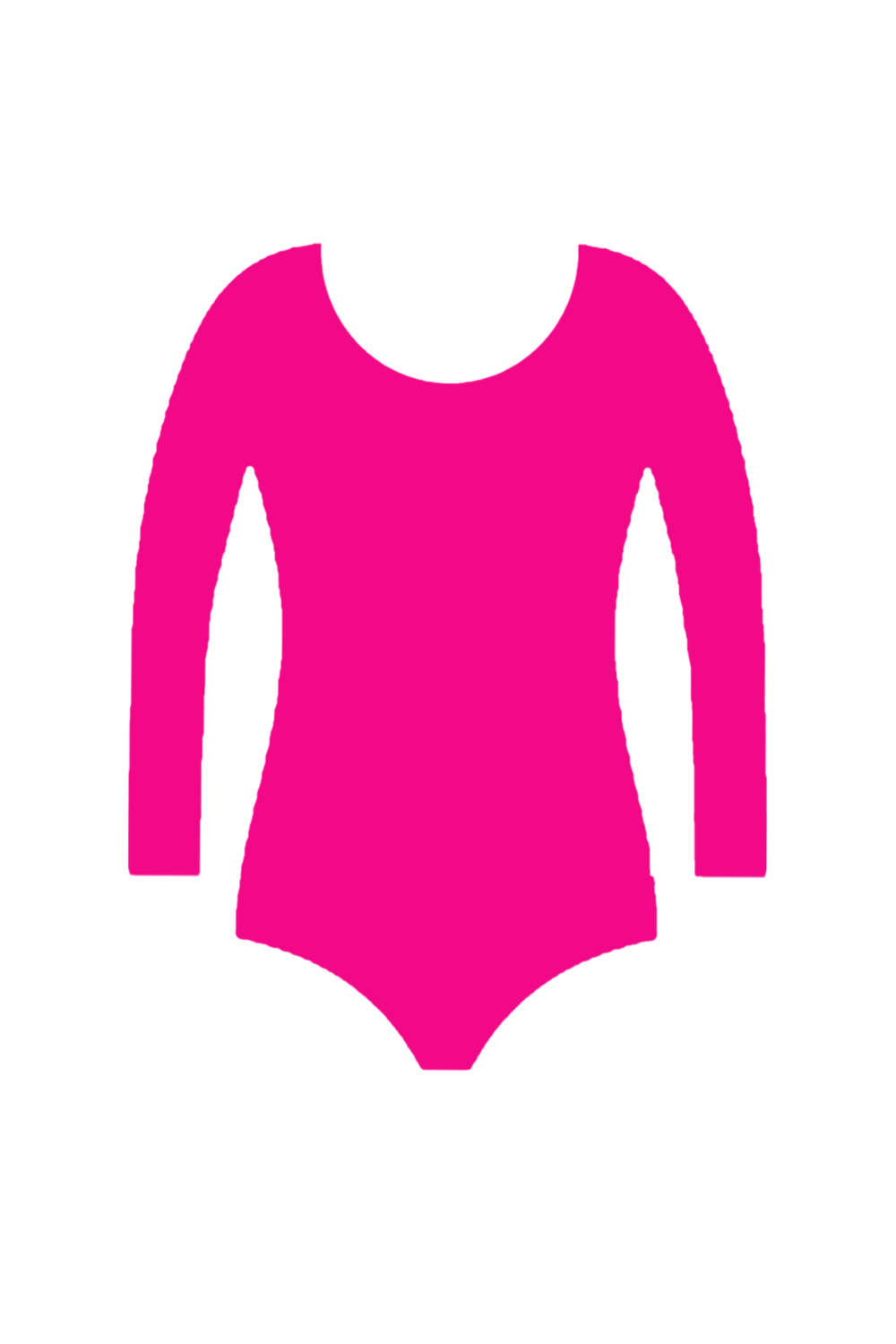 Crazy Chick Girls Cotton Full Sleeve Pink Leotard
