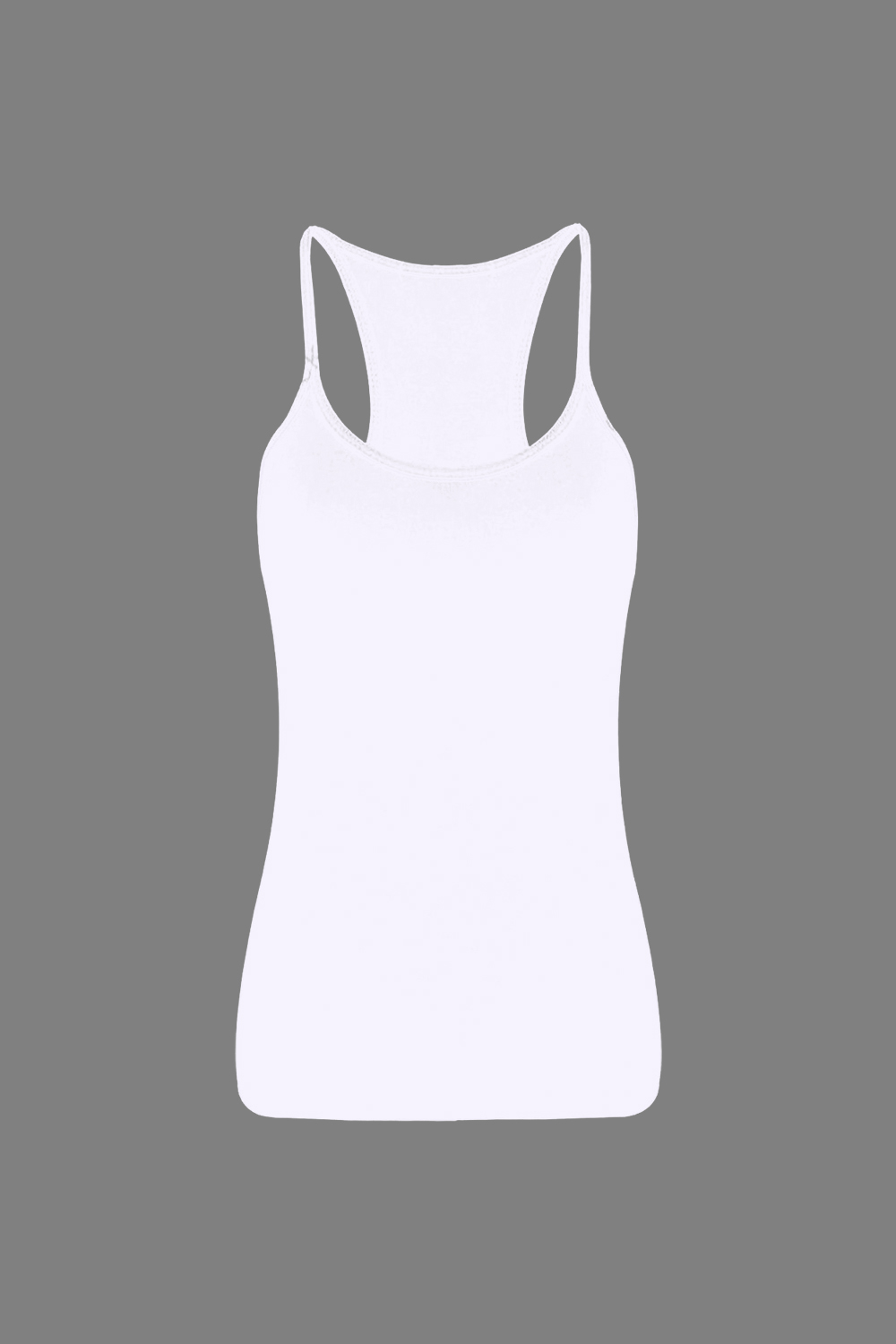 Crazy Chick Girls Cotton White Vest Top
