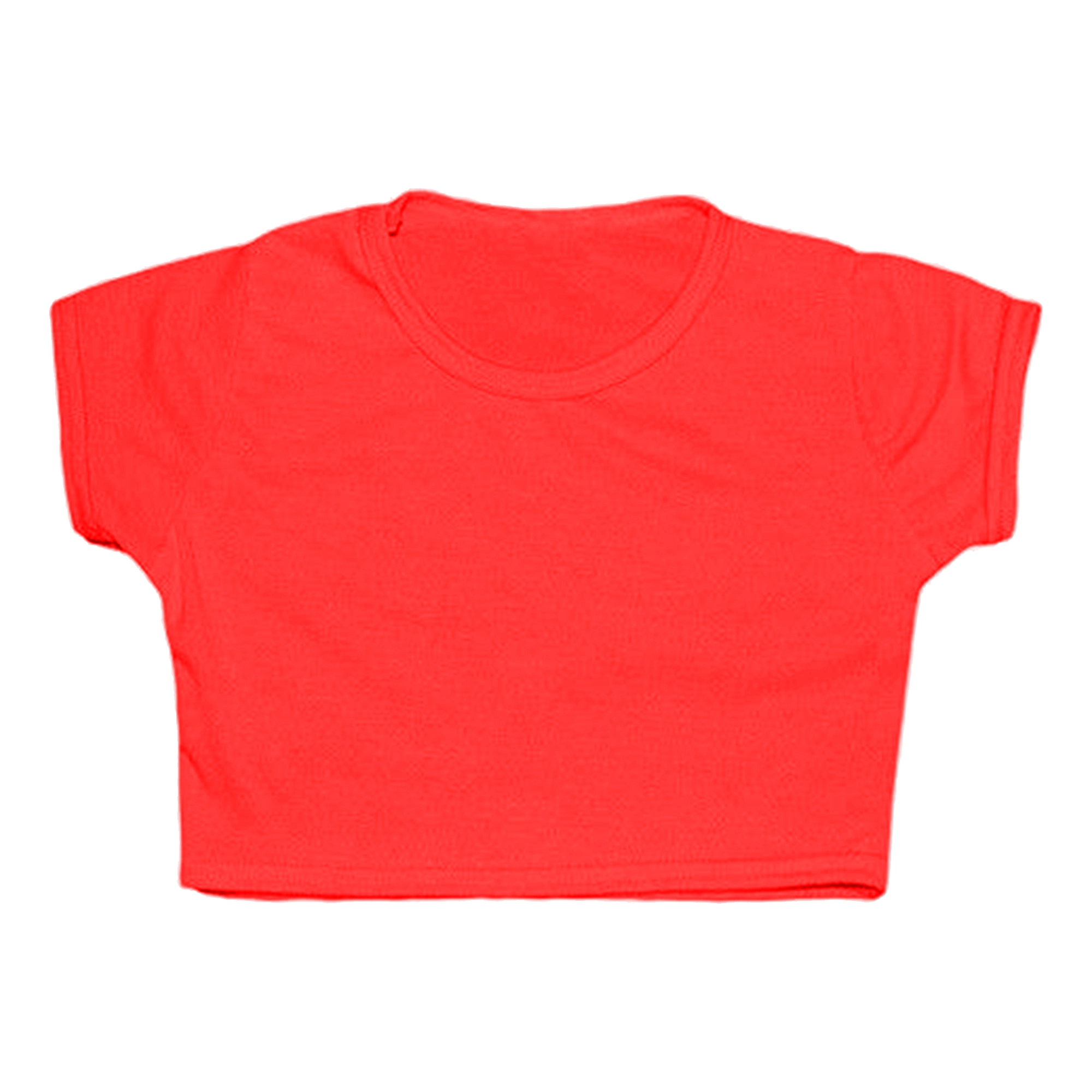 Crazy Chick Girls Microfibre Red Crop Top