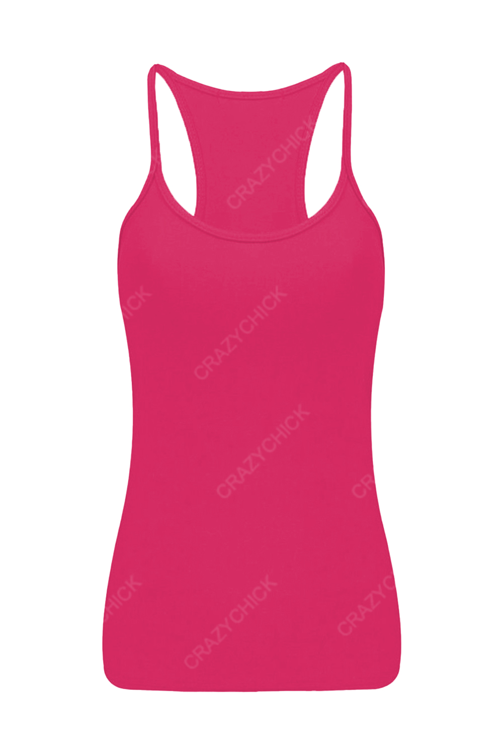 Crazy Chick Girls Cotton Pink Vest Top