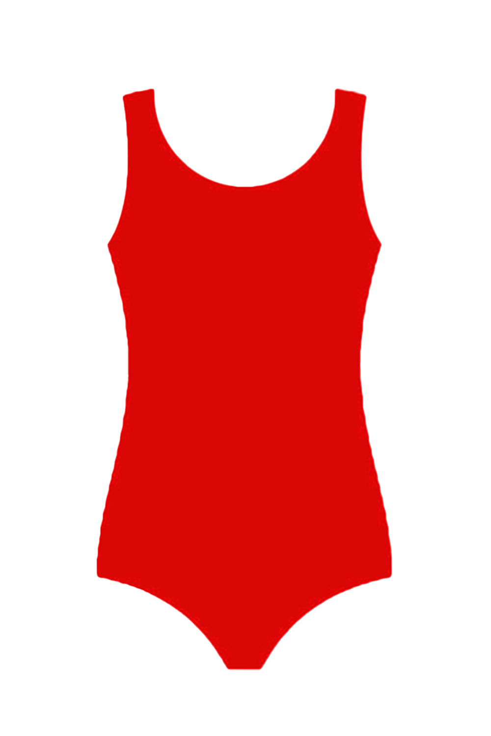 Crazy Chick Girls Cotton Wide Strap Sleeveless Red Leotard