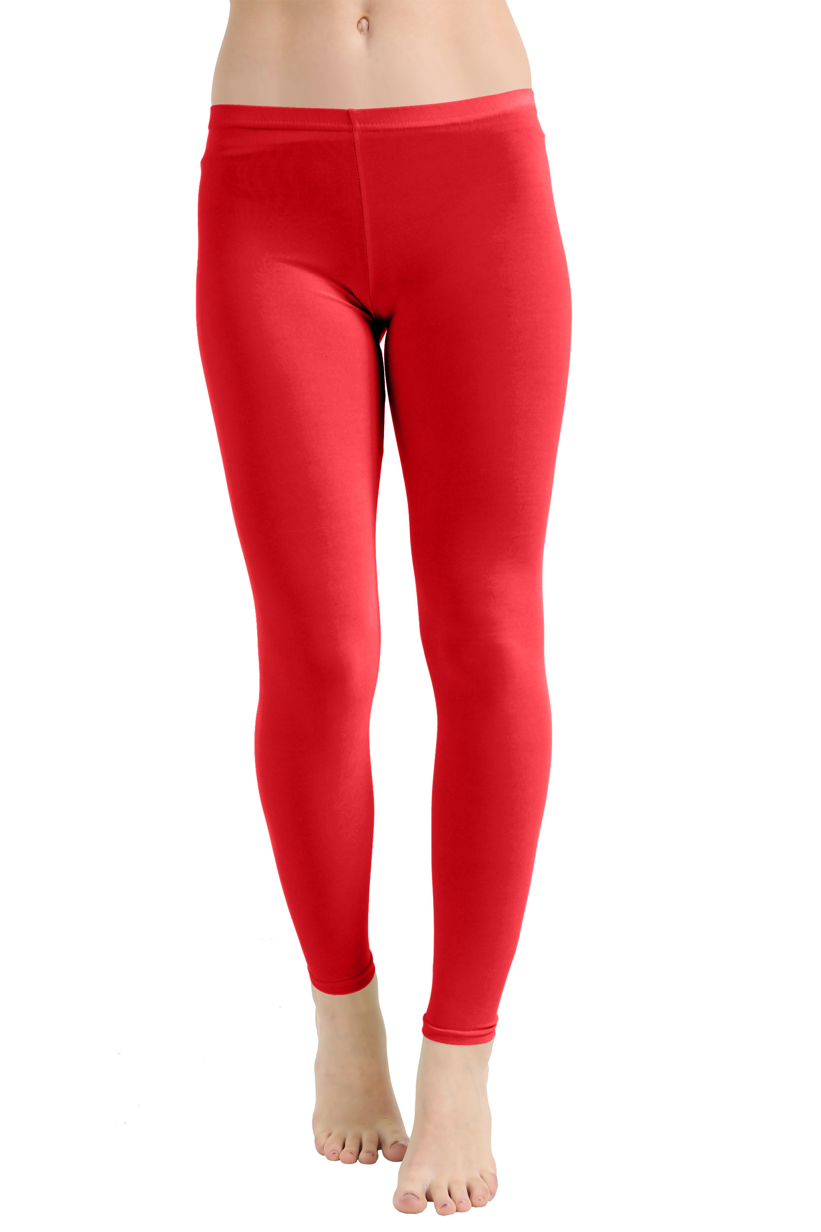 Crazy Chick Adult Microfibre Red Leggings