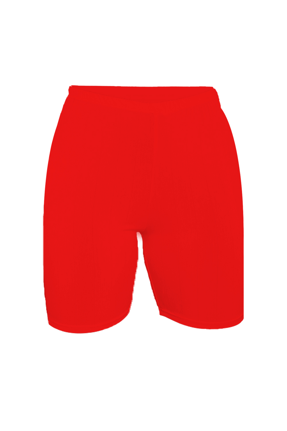 Crazy Chick Adult Red Microfibre Cycling Shorts for Sports and Gym
