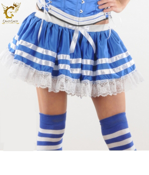 Crazy Chick Sexy 3 Layers Sailor Tutu Skirt