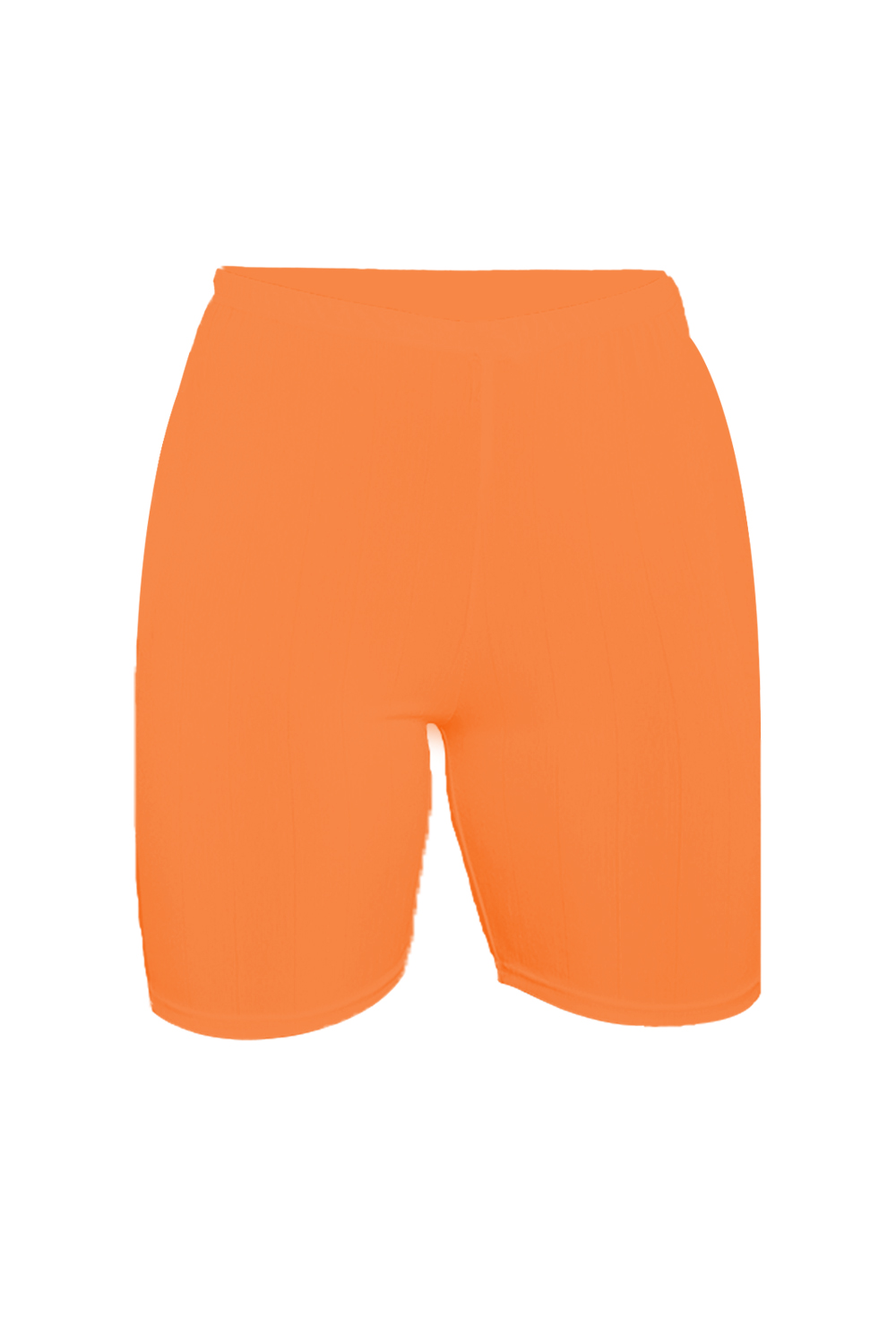 Crazy Chick Adult Orange Microfibre Cycling Shorts for Sports and Gym
