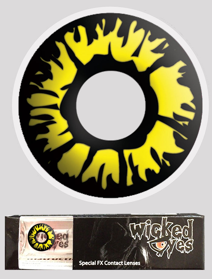 Wicked Eyes Daily Fashion Lenses Explosion Yellow