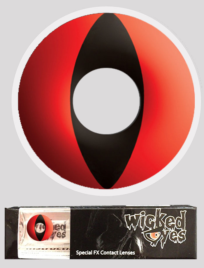 Wicked Eyes Daily Fashion Lenses Red Cat