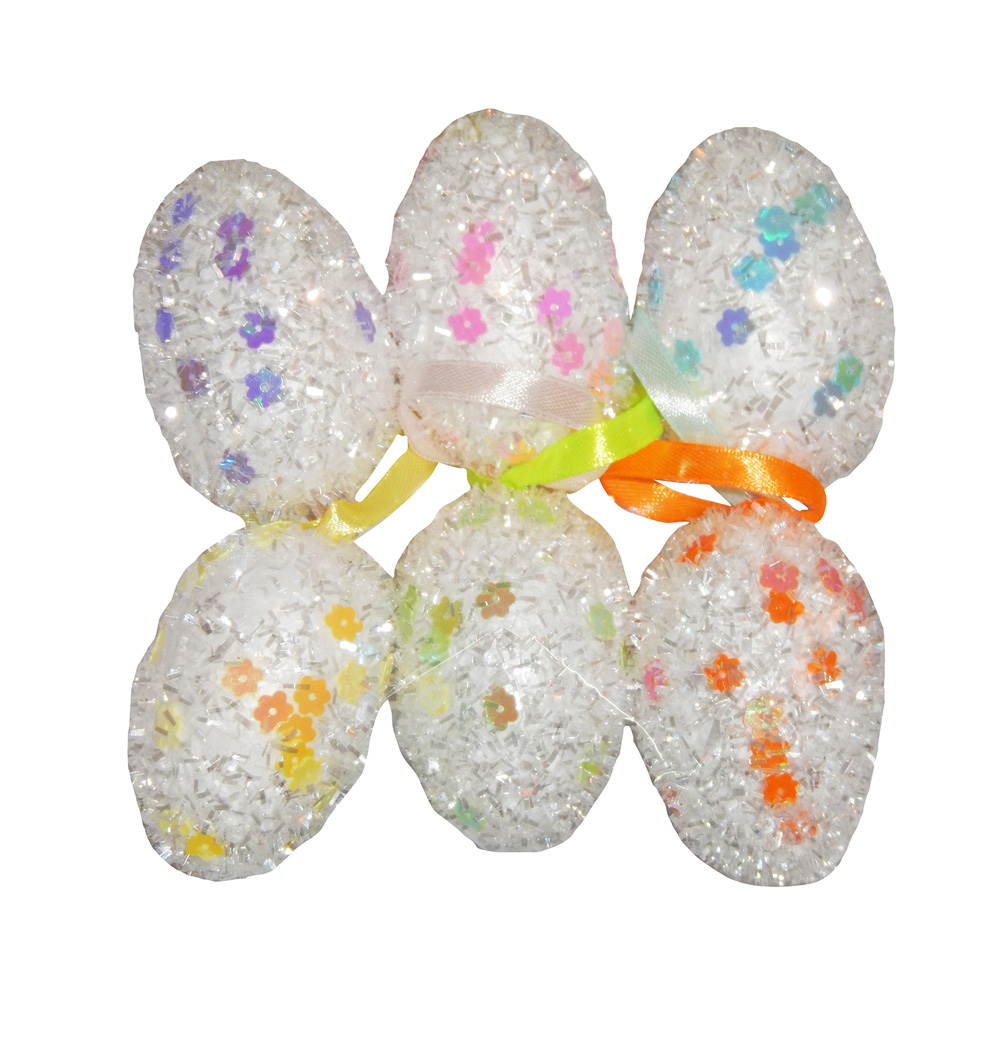 Easter Glitter Eggs (Pack Of 6)