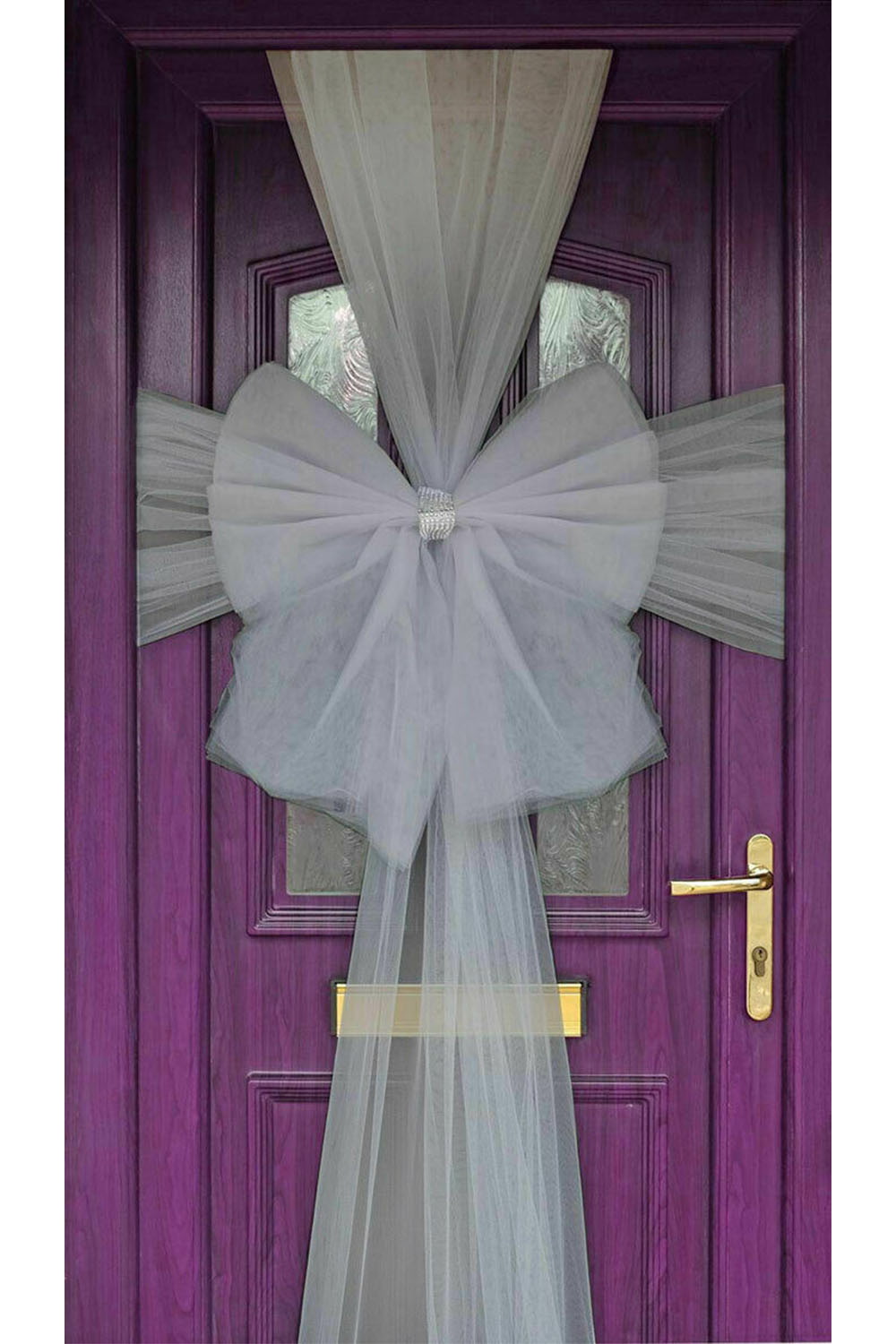 Elegenza Silver Door Bow