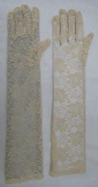Embodied Cream Colour Gloves 