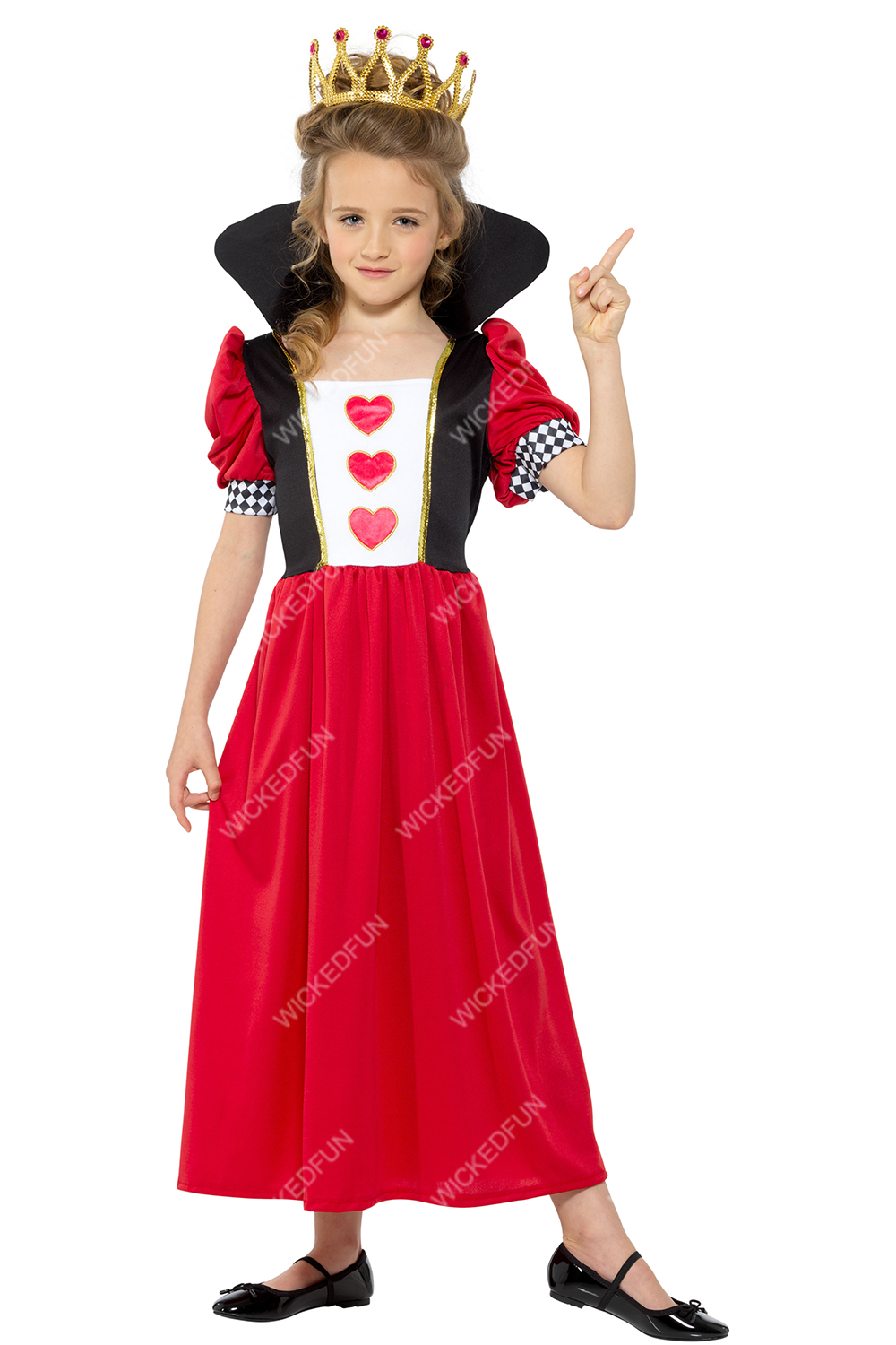 Wickedfun Fairytale Queen Of Hearts Costume