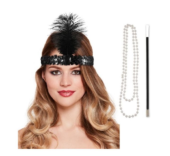 Wickedfun Flapper Lady Accessories Set (3 Pieces)