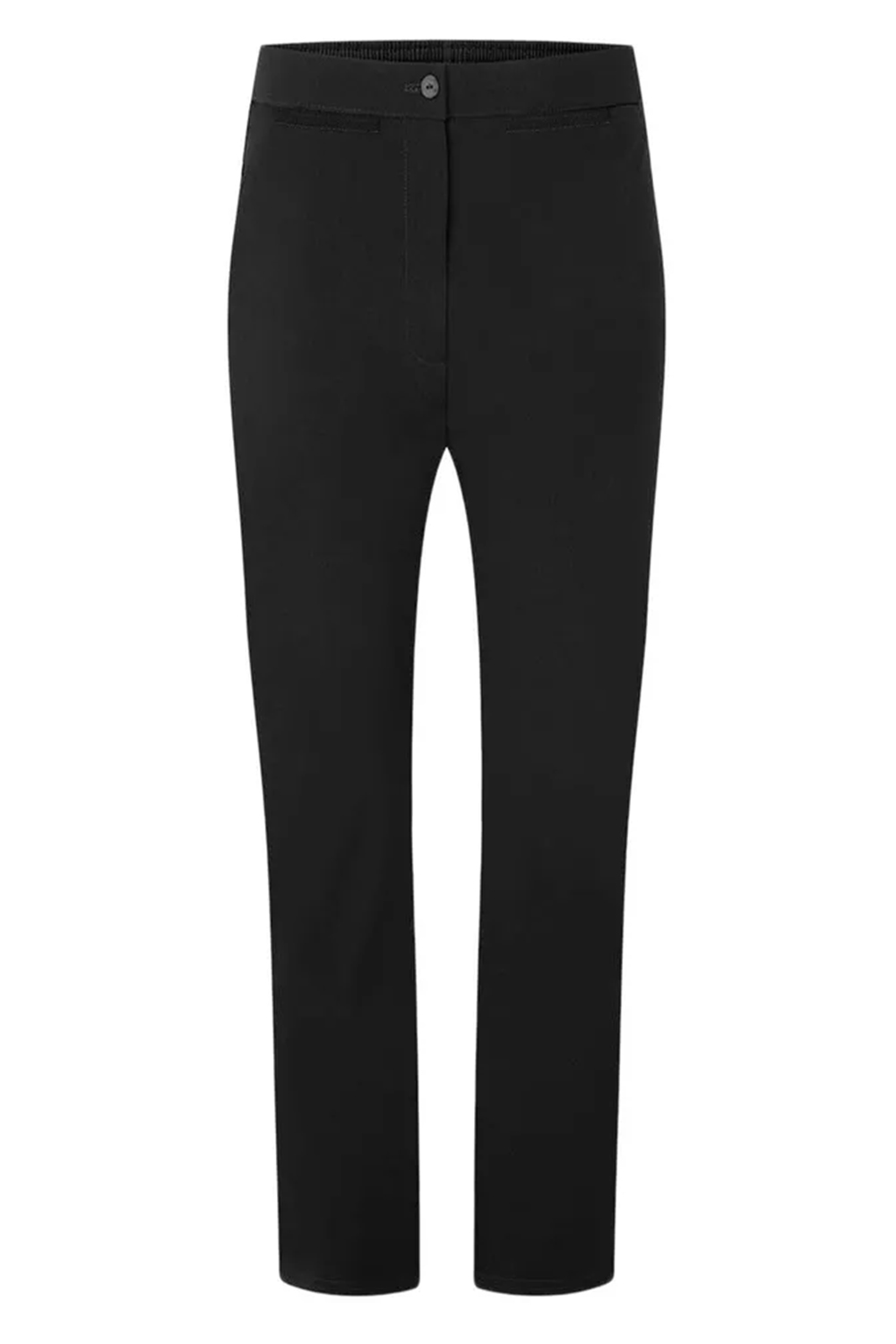 Girls Black Fit Pull-Up School Uniform Trouser Pent