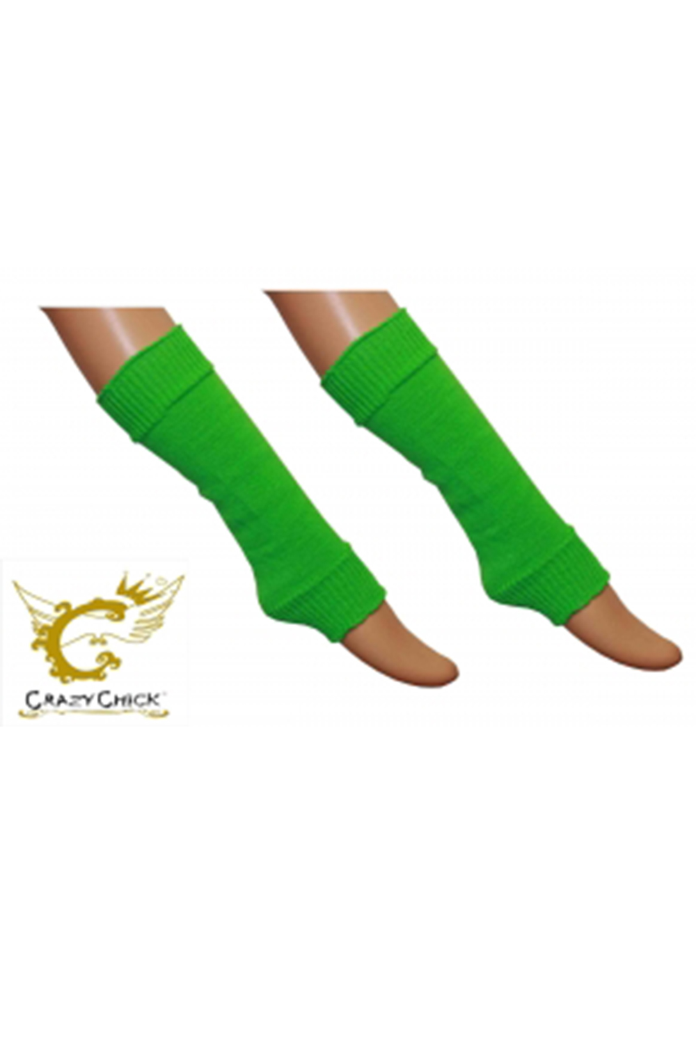 Crazy Chick Girls Green Legwarmers (Pack of 12)