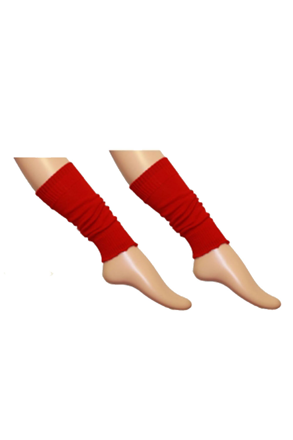 Stirrup Leg Warmers Long Red