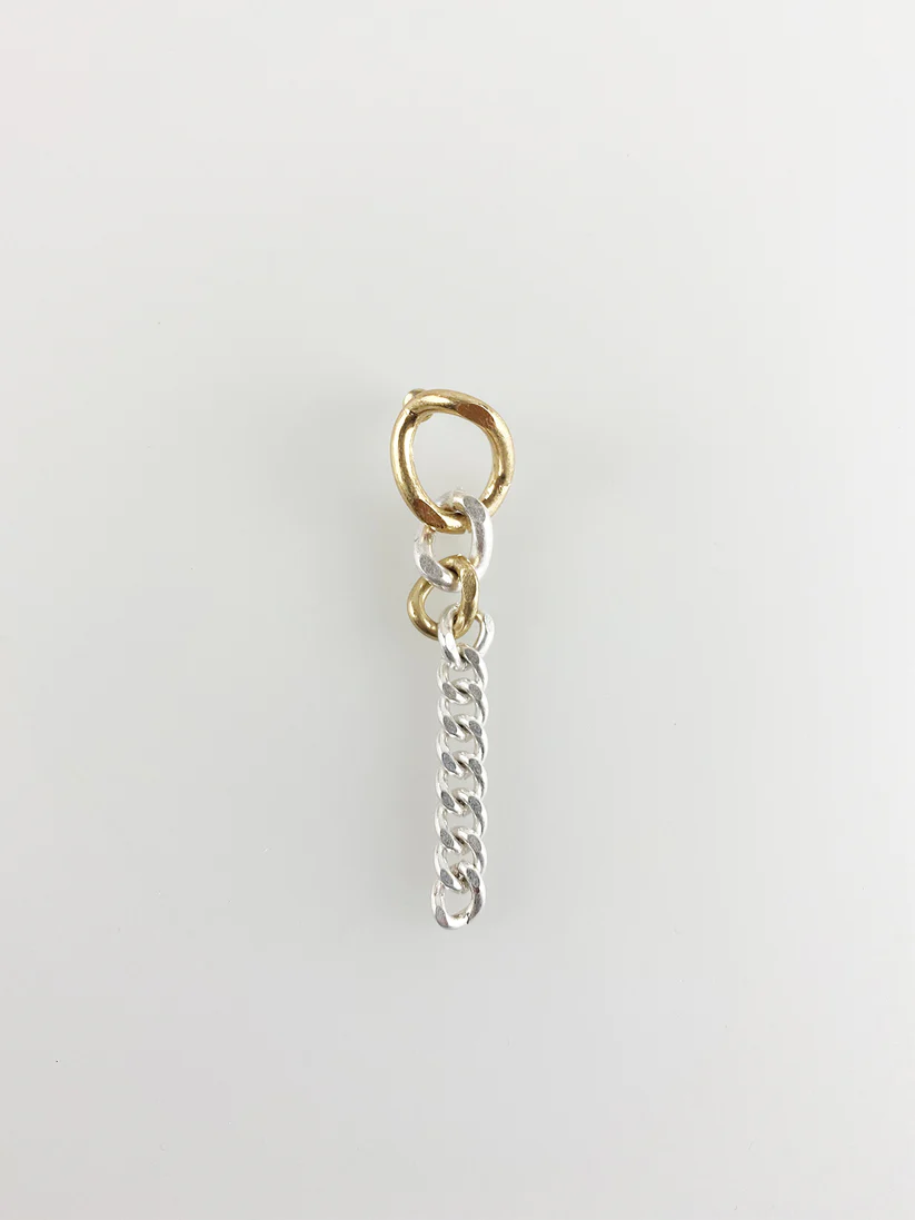 Gold and Silver Drop Style Chain Earring