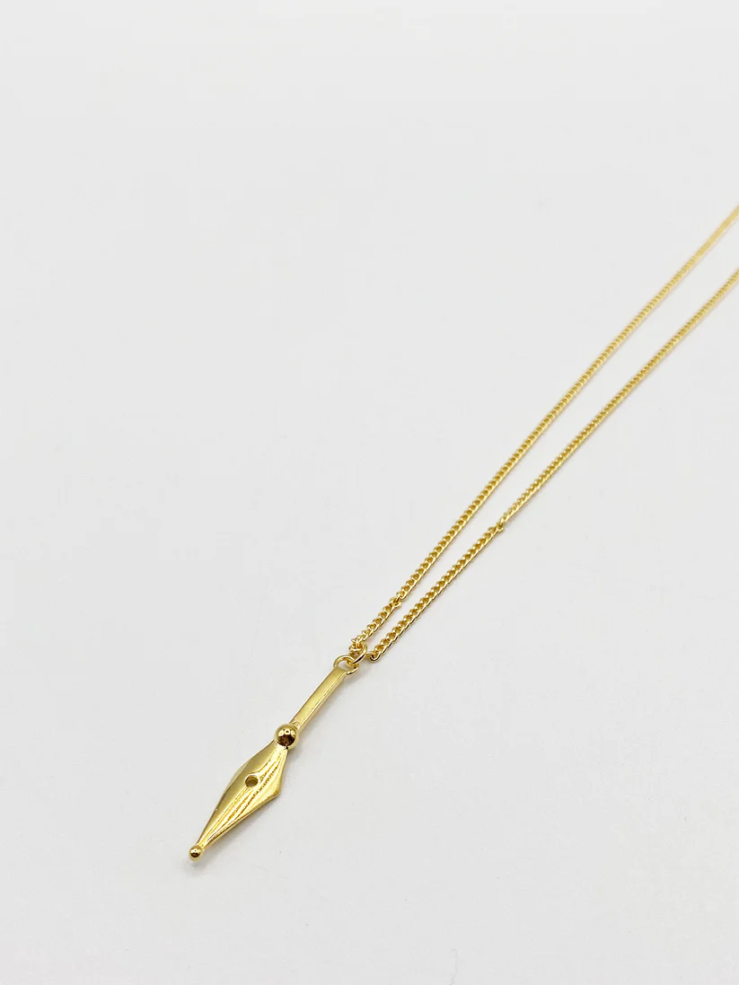 Gold Plated Dagger Pendant