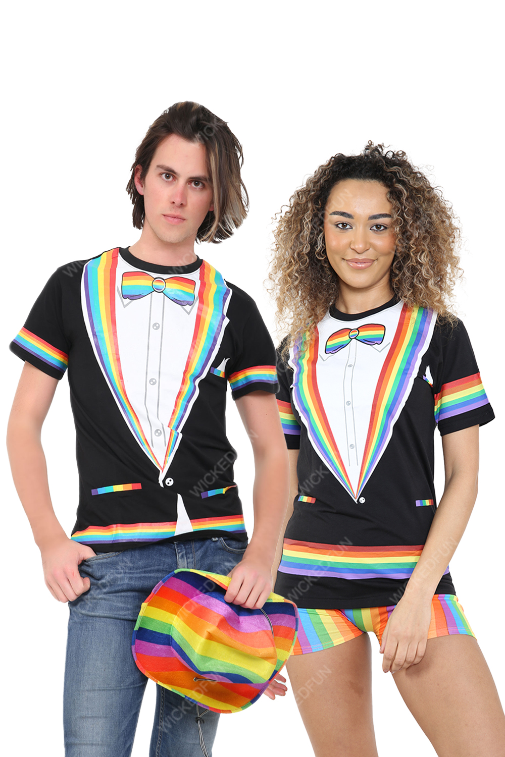Wickedfun Rainbow Printed T-Shirt
