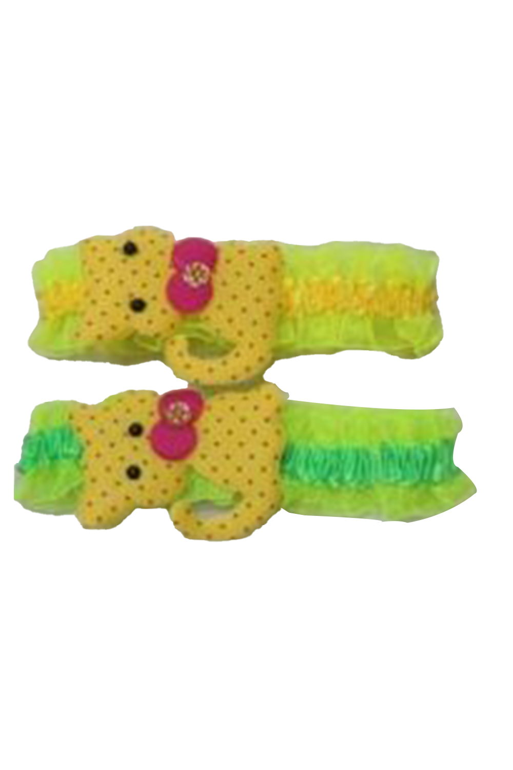Wickedfun Hair Bands green  (pack of 12)