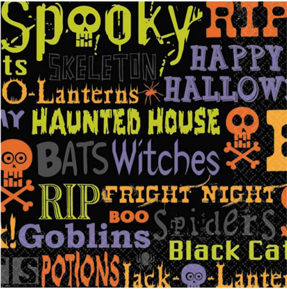 Happy Halloween Spooky Lunch Napkins (Pack of 12 Pcs)