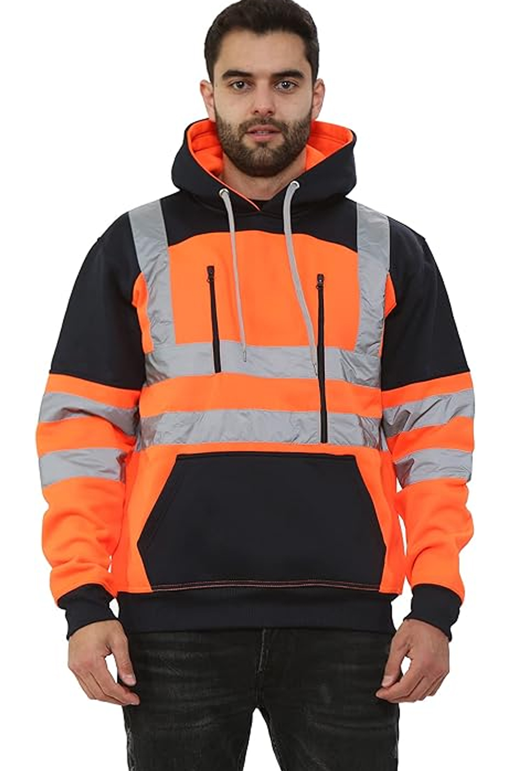 Hi-Vis Safety Hoodie with Pockets (S-3XL)